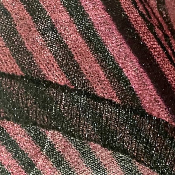 ETOLE SABEL MARANT pink & black striped, metallic thin-knit top in size 2 - Picture 15 of 16